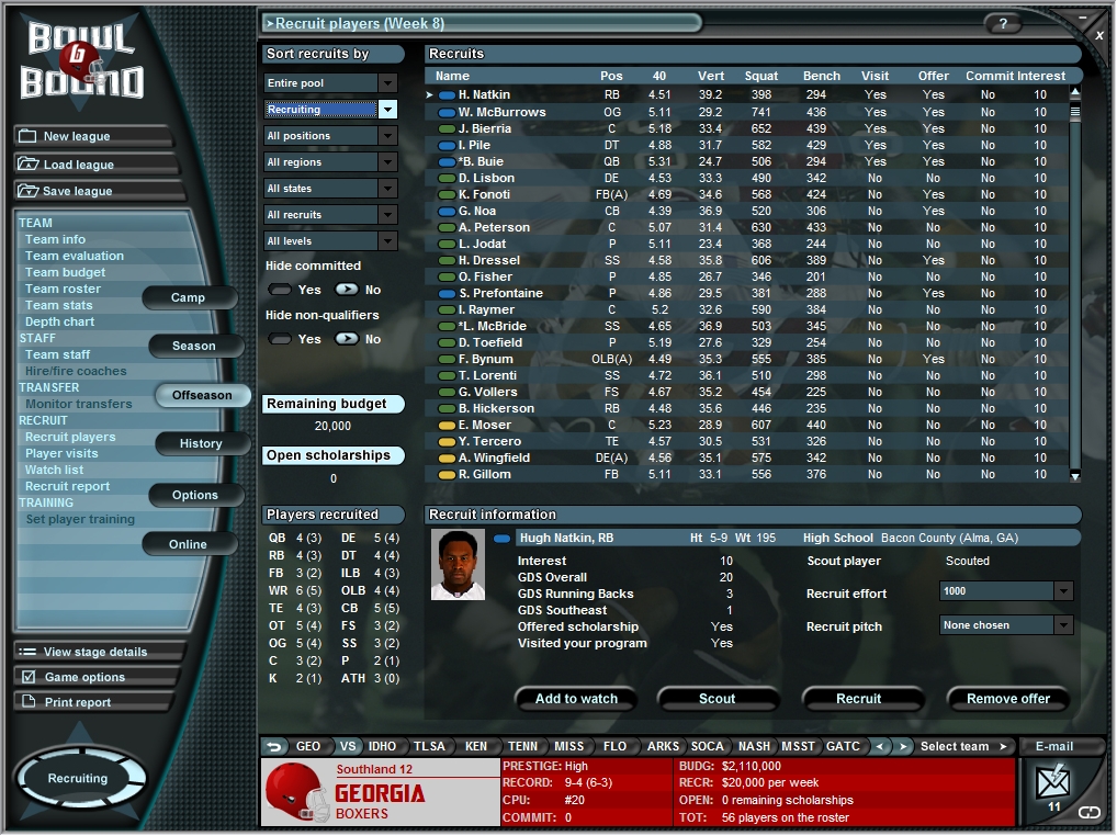 Скриншот из игры Bowl Bound College Football - 9