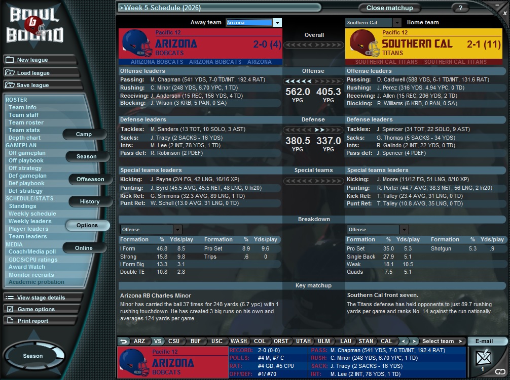 Скриншот из игры Bowl Bound College Football - 7