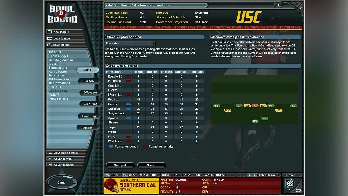 Скриншот из игры Bowl Bound College Football - 8