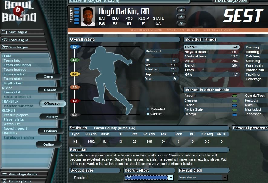 Скриншот из игры Bowl Bound College Football - 2