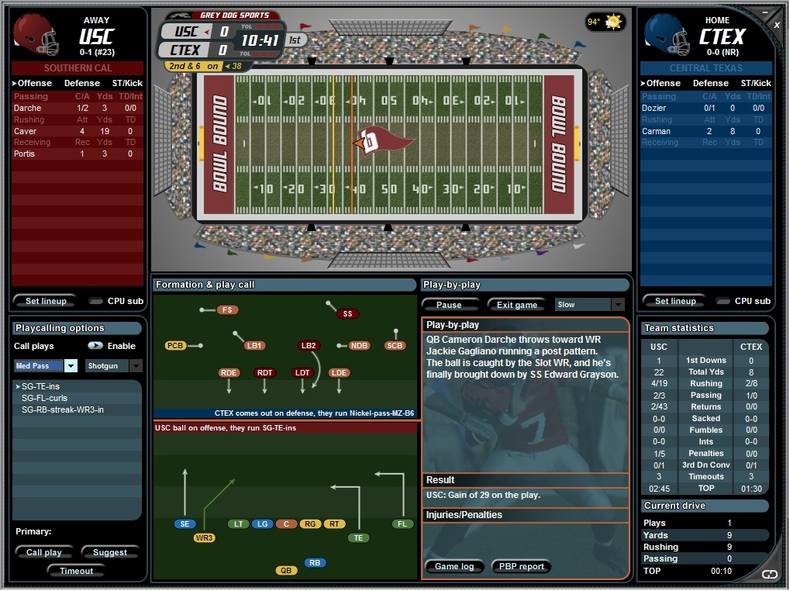 Скриншот из игры Bowl Bound College Football - 4