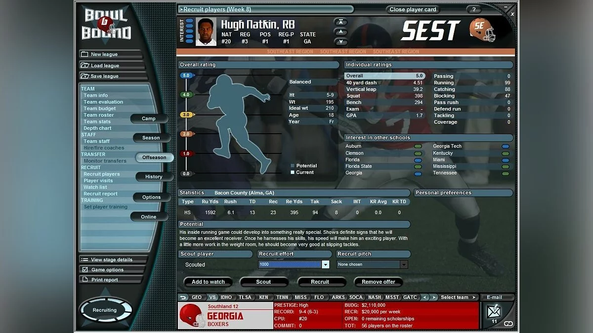 Скриншот из игры Bowl Bound College Football - 20