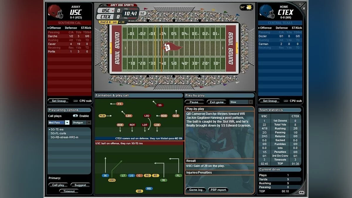 Скриншот из игры Bowl Bound College Football - 13