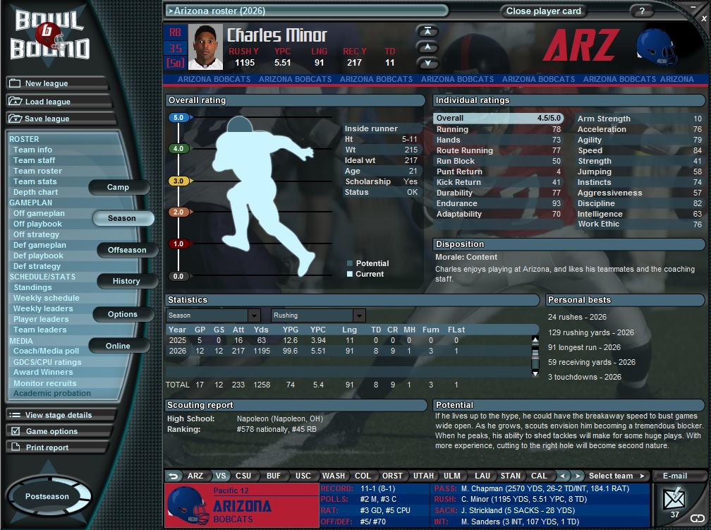 Скриншот из игры Bowl Bound College Football - 19