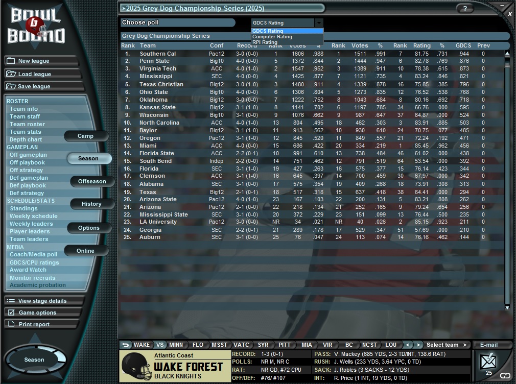 Скриншот из игры Bowl Bound College Football - 23