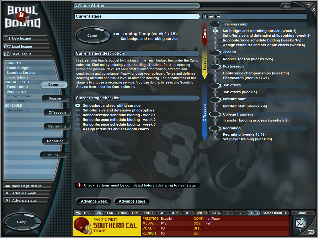 Скриншот из игры Bowl Bound College Football - 16