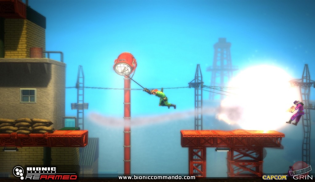 Скриншот из игры Bionic Commando Rearmed - 1