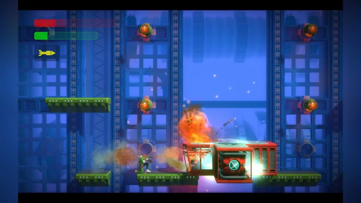 Скриншот из игры Bionic Commando Rearmed - 4