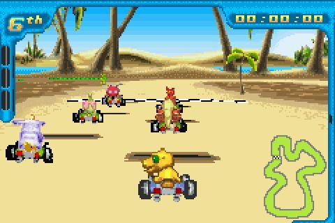 Скриншот из игры Digimon Racing - 2