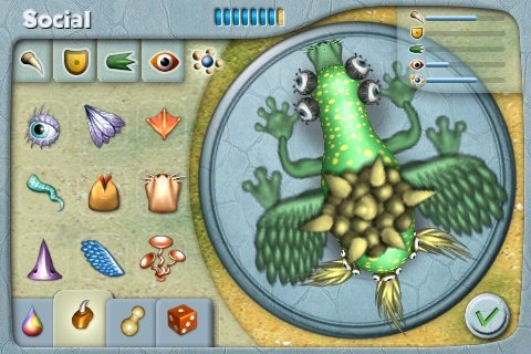 Скриншот из игры Spore Creatures - 1