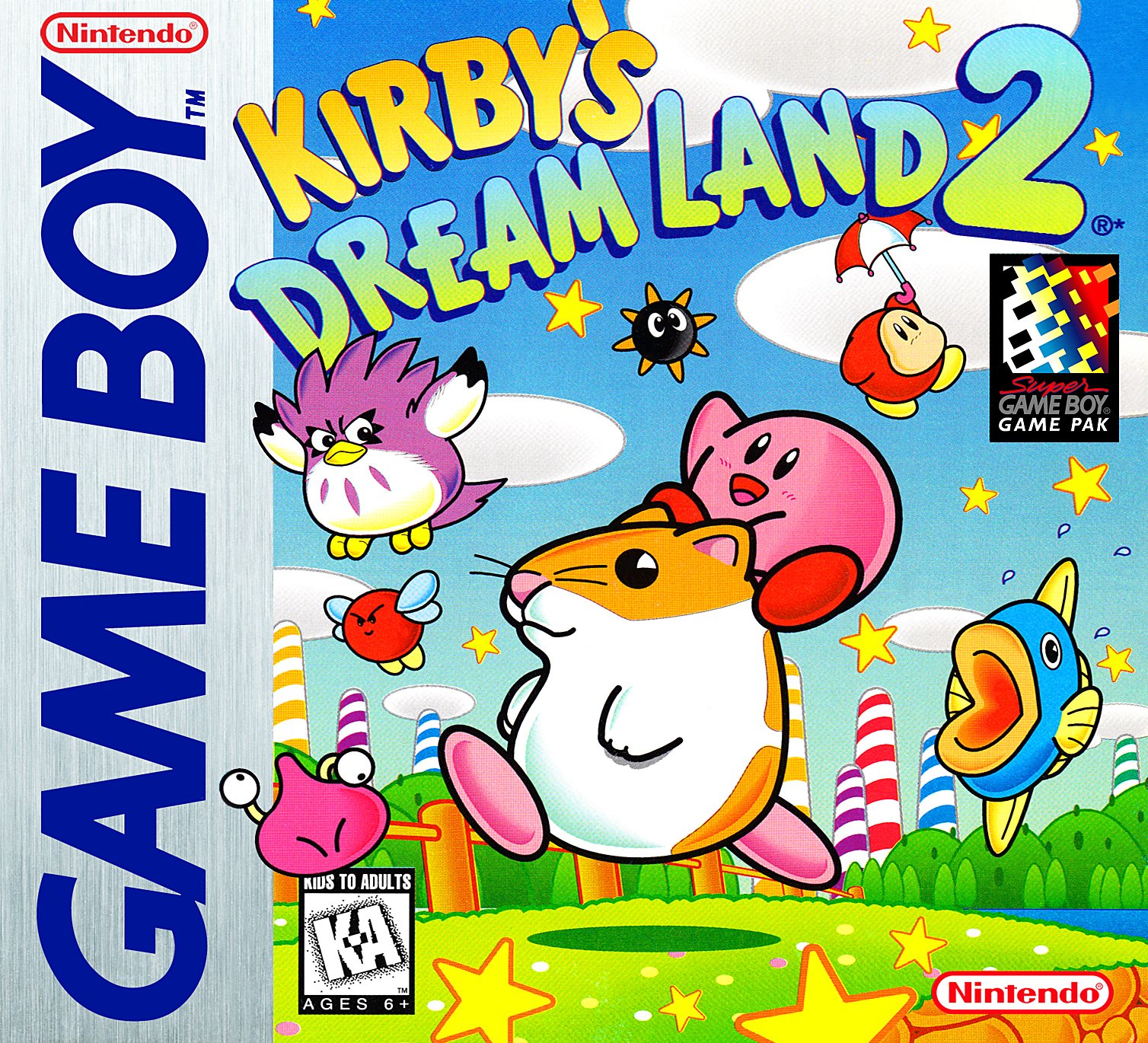 Обложка игры Kirby's Dream Land 2