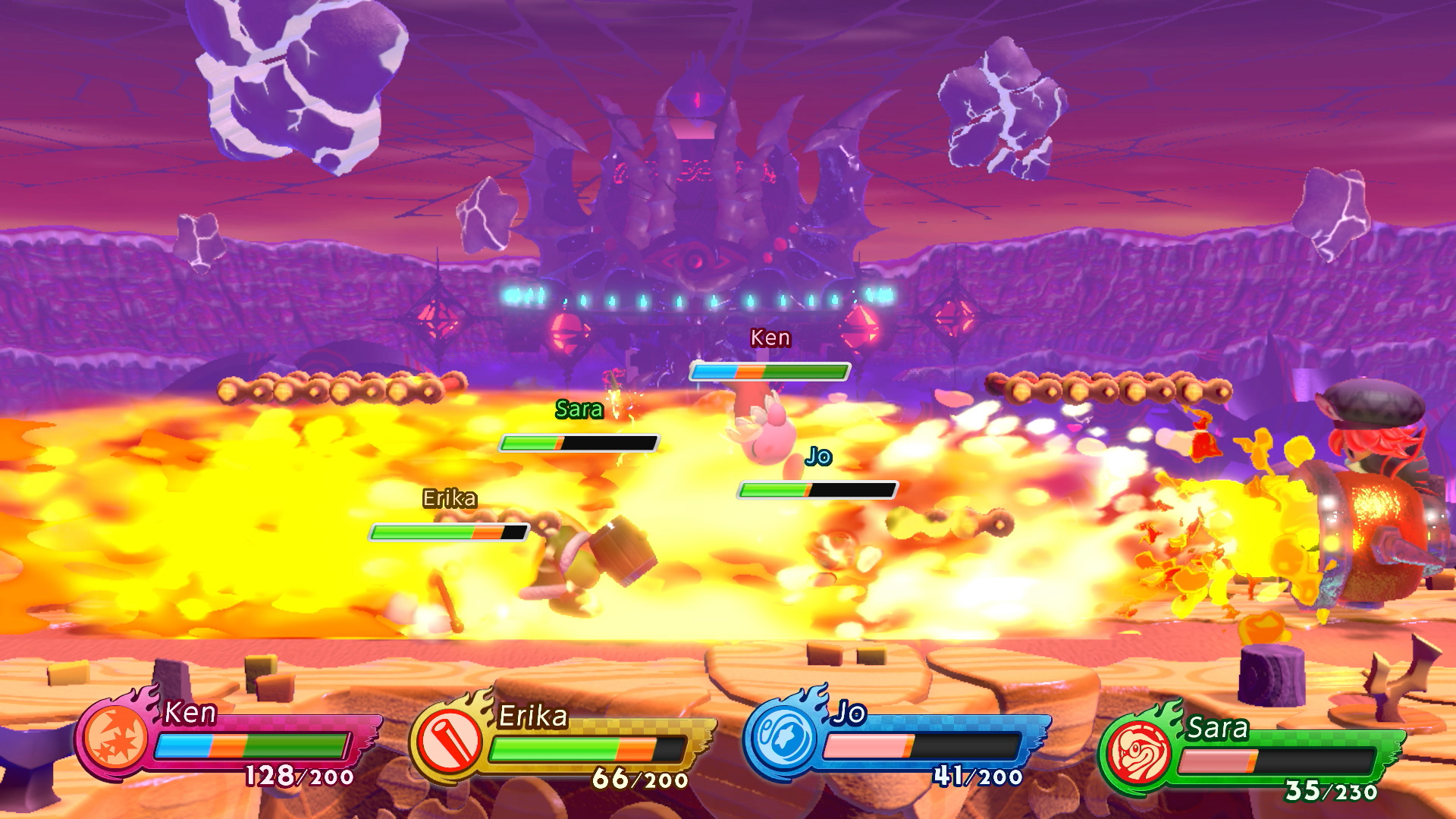 Скриншот из игры Kirby Fighters 2 - 1