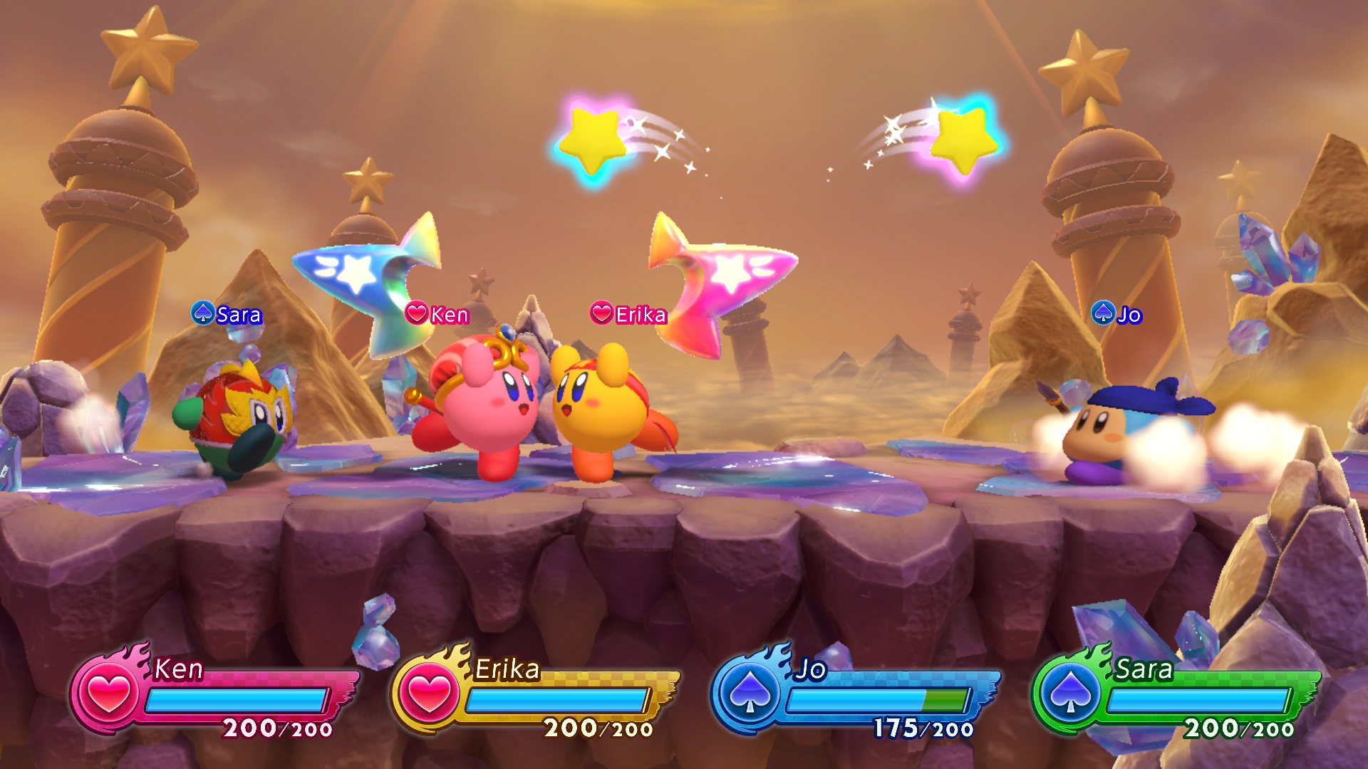 Скриншот из игры Kirby Fighters 2 - 3