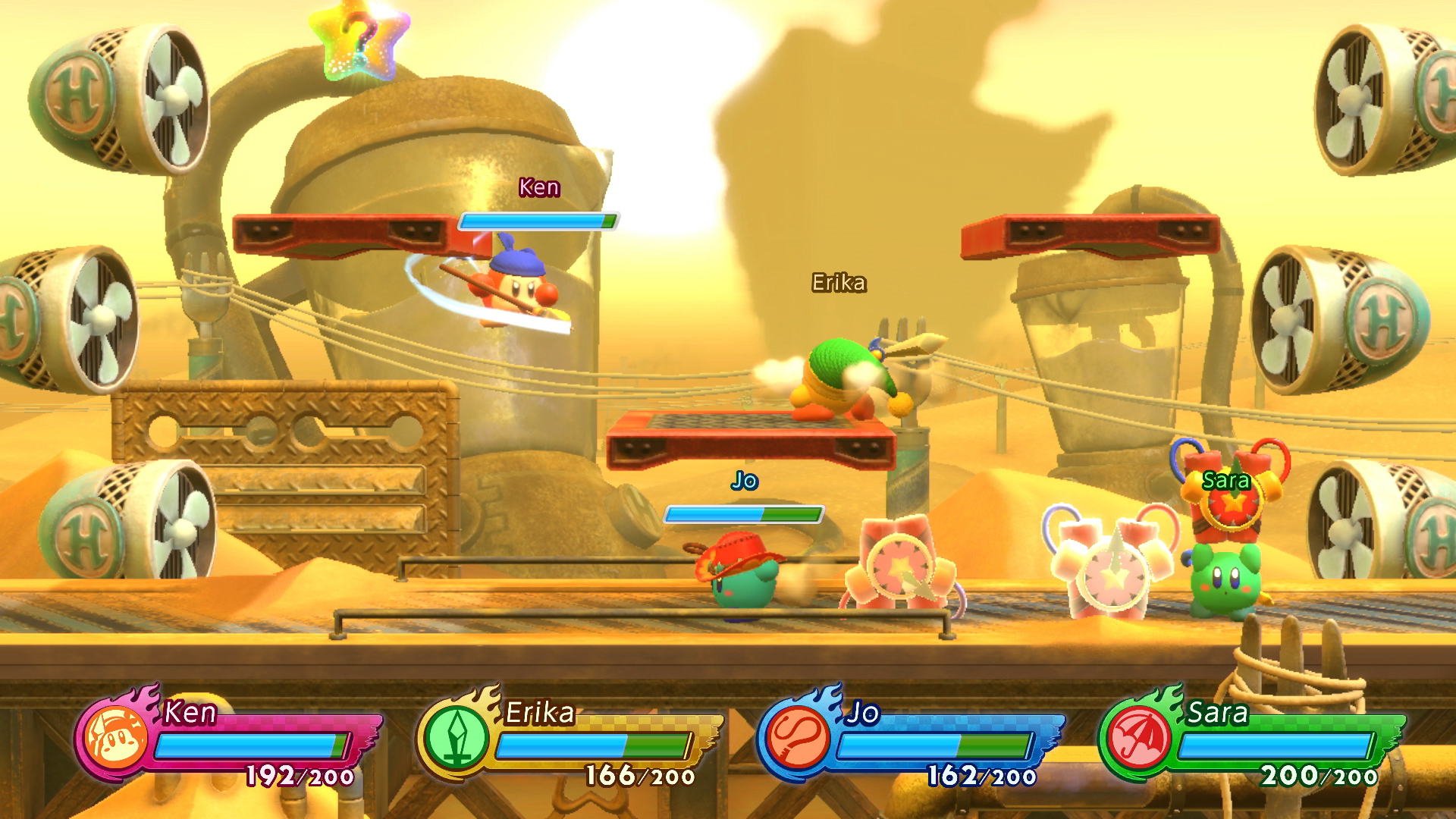 Скриншот из игры Kirby Fighters 2 - 4