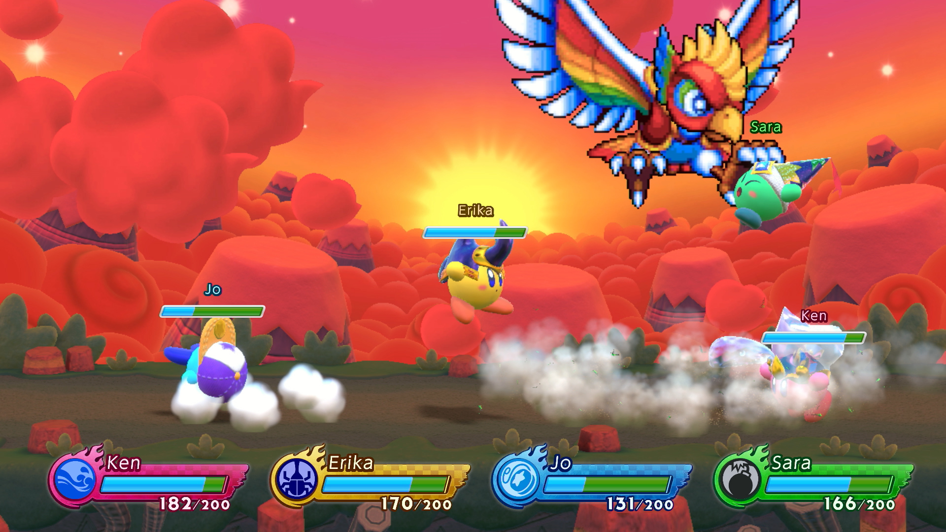 Скриншот из игры Kirby Fighters 2 - 5
