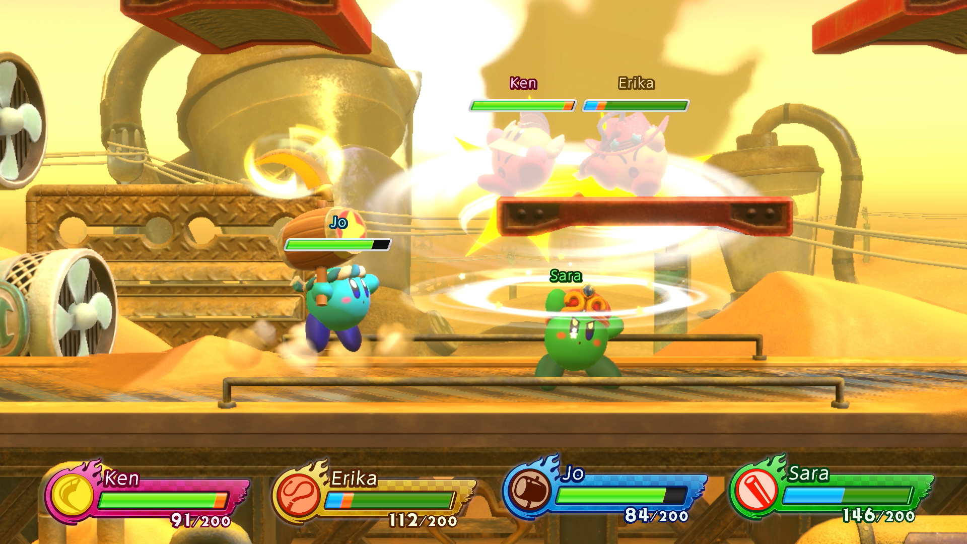 Скриншот из игры Kirby Fighters 2 - 6