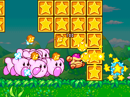 Скриншот из игры Kirby Mass Attack - 1