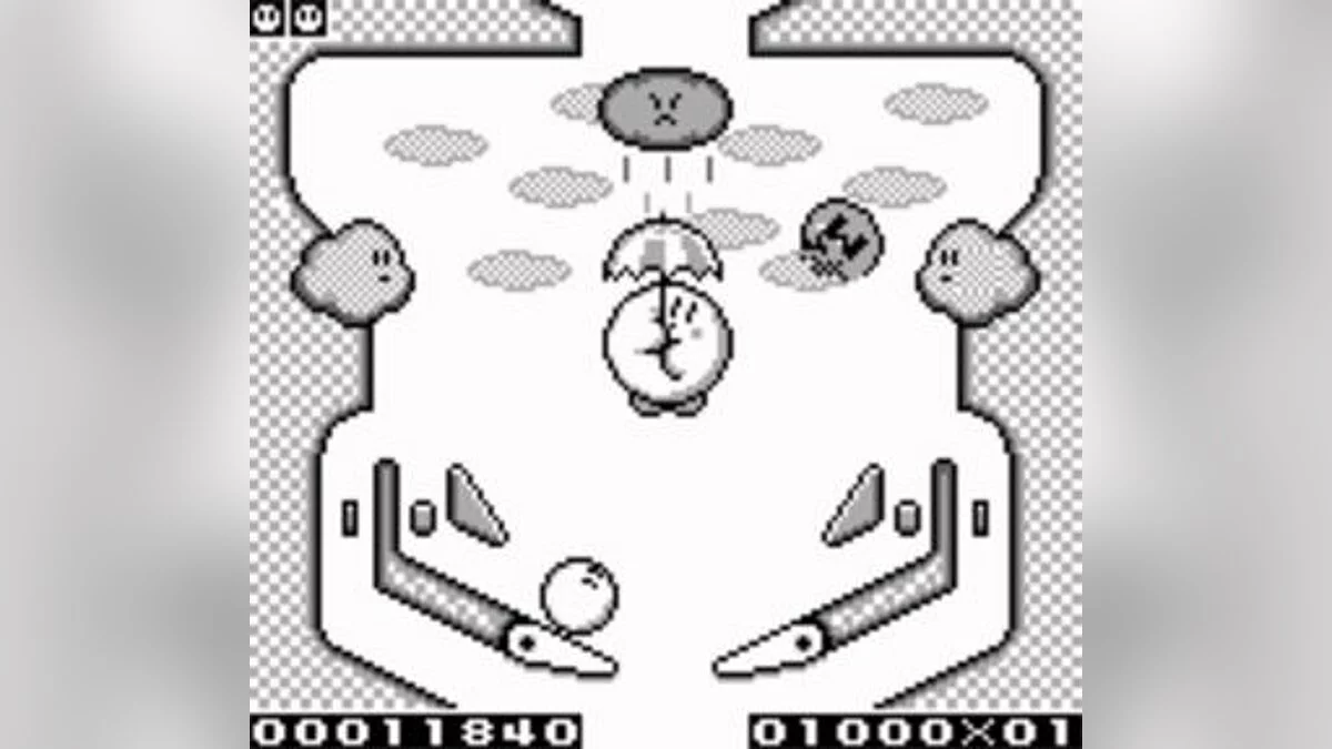 Скриншот из игры Kirby's Pinball Land - 2