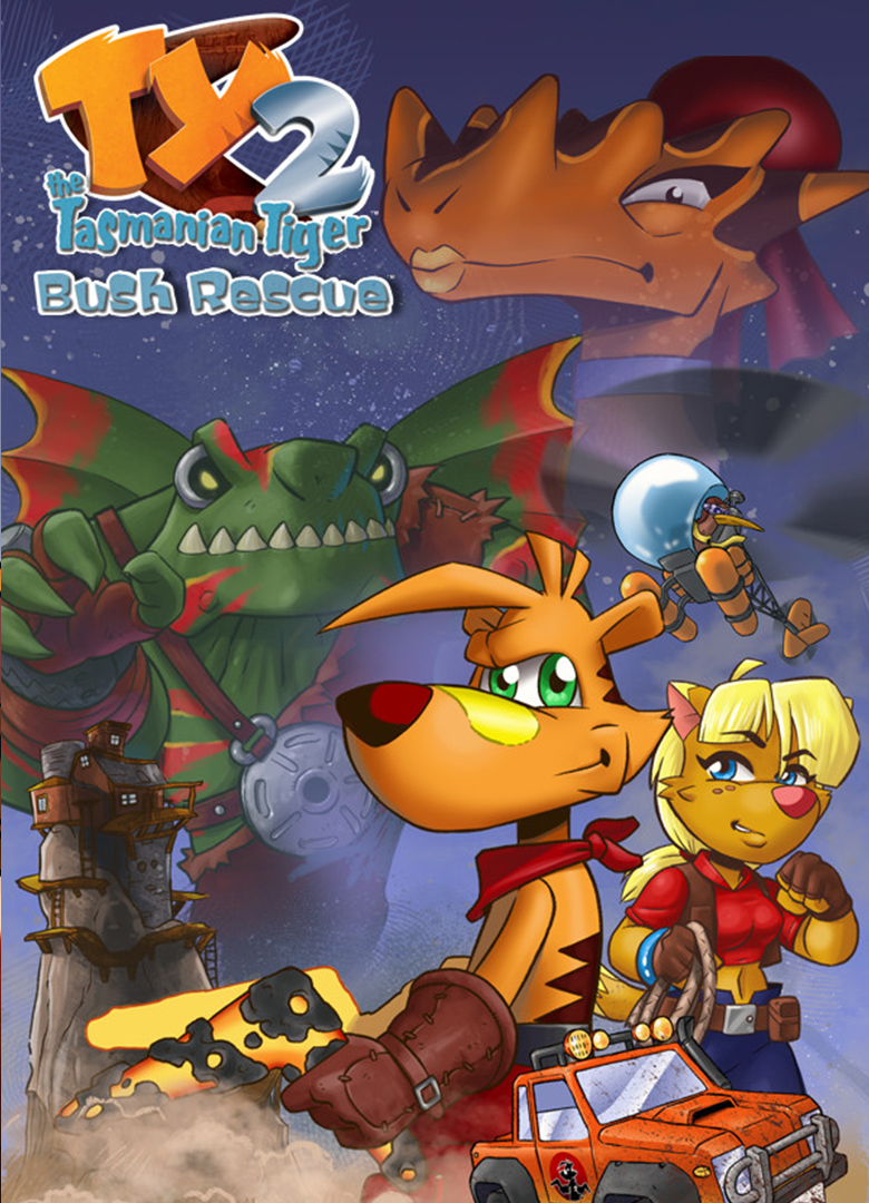 Обложка игры Ty the Tasmanian Tiger 2: Bush Rescue