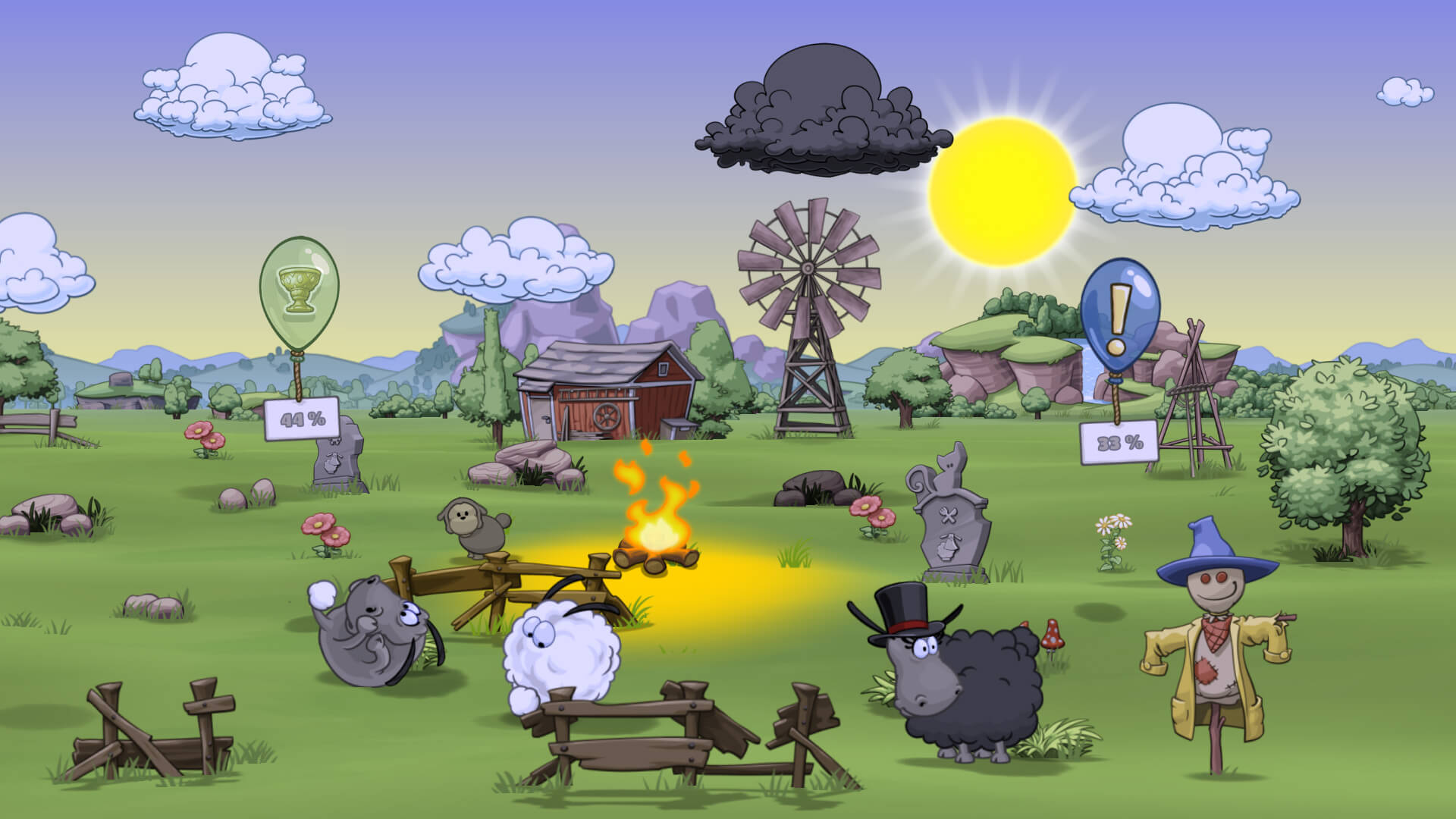 Скриншот из игры Clouds & Sheep 2 - 55