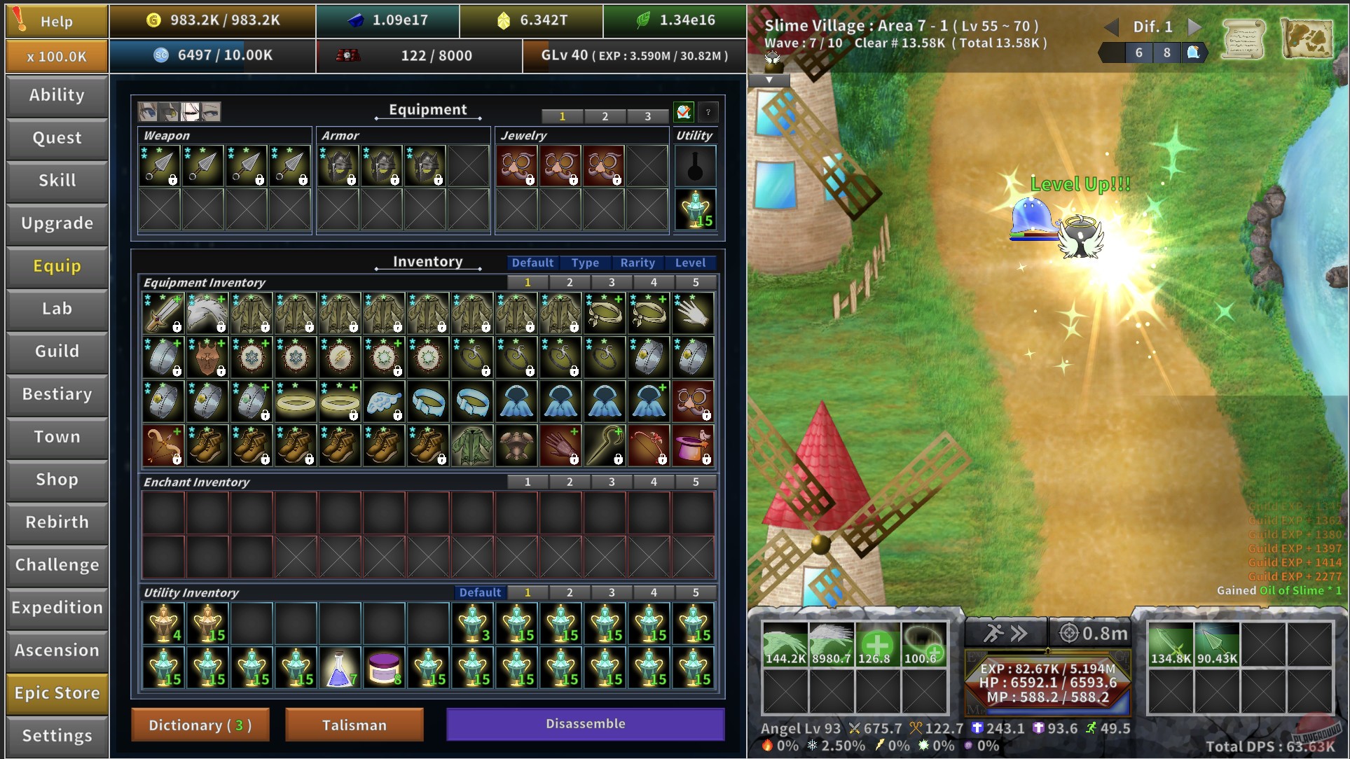 Скриншот из игры Incremental Epic Hero 2 - 3