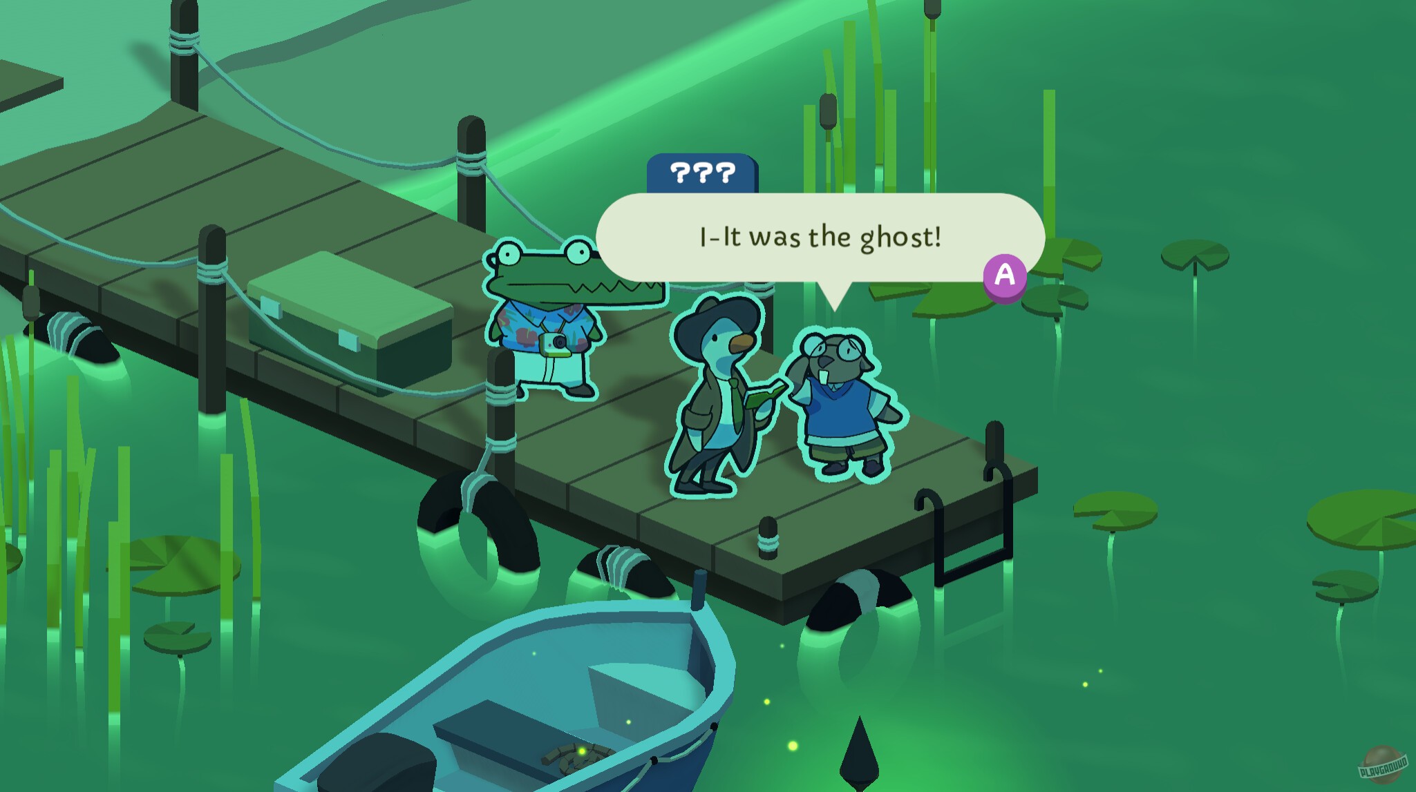 Скриншот из игры Duck Detective: The Ghost of Glamping - 2