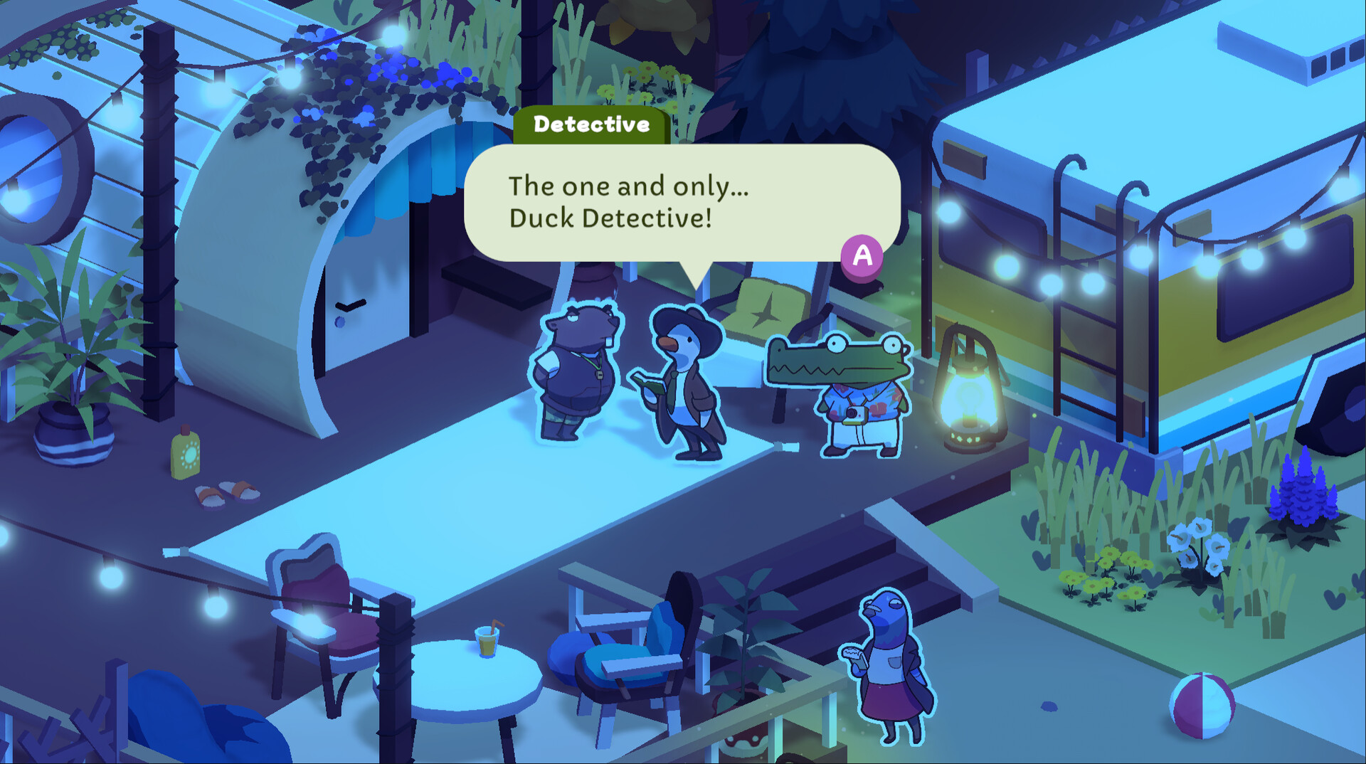 Скриншот из игры Duck Detective: The Ghost of Glamping - 18