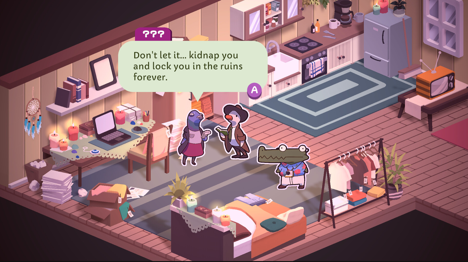Скриншот из игры Duck Detective: The Ghost of Glamping - 12