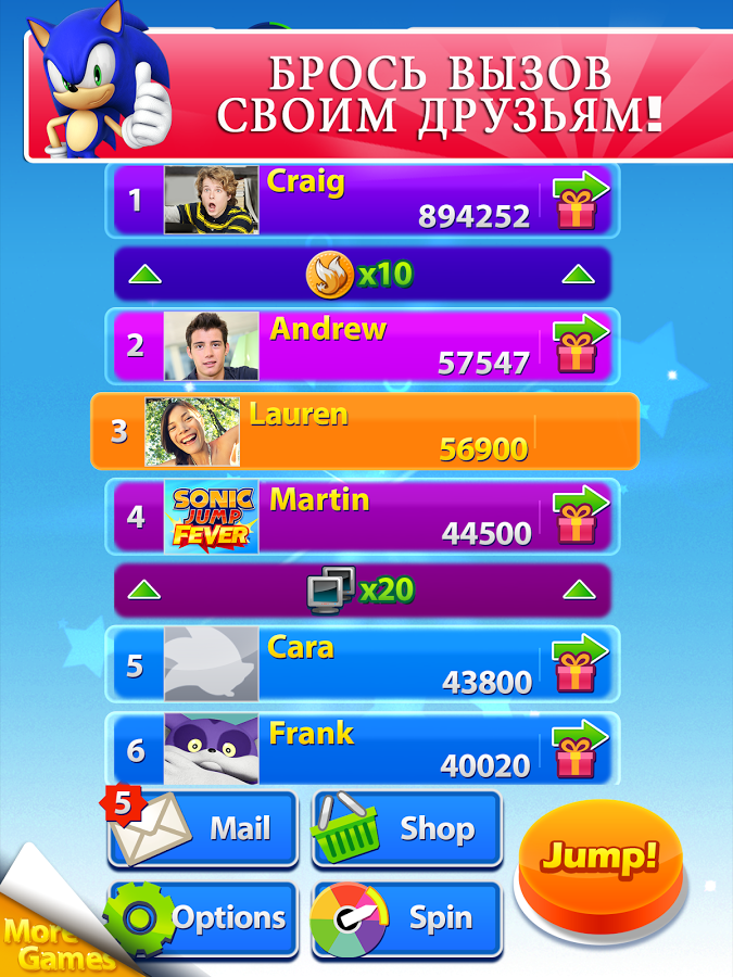 Скриншот из игры Sonic Jump Fever - 4