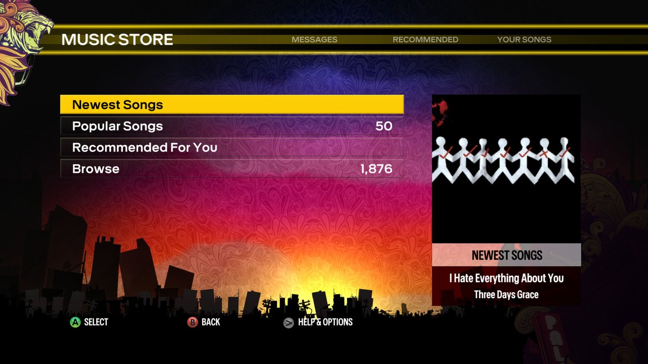 Скриншот из игры Rock Band Blitz - 54