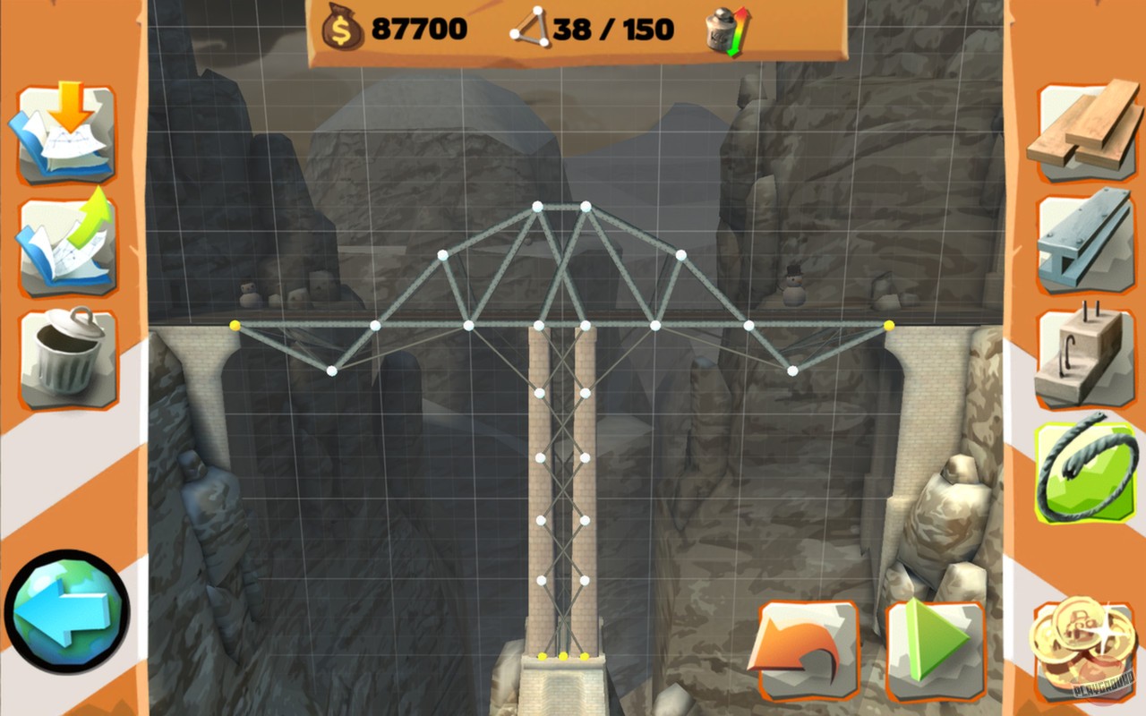 Скриншот из игры Bridge Constructor Playground - 6