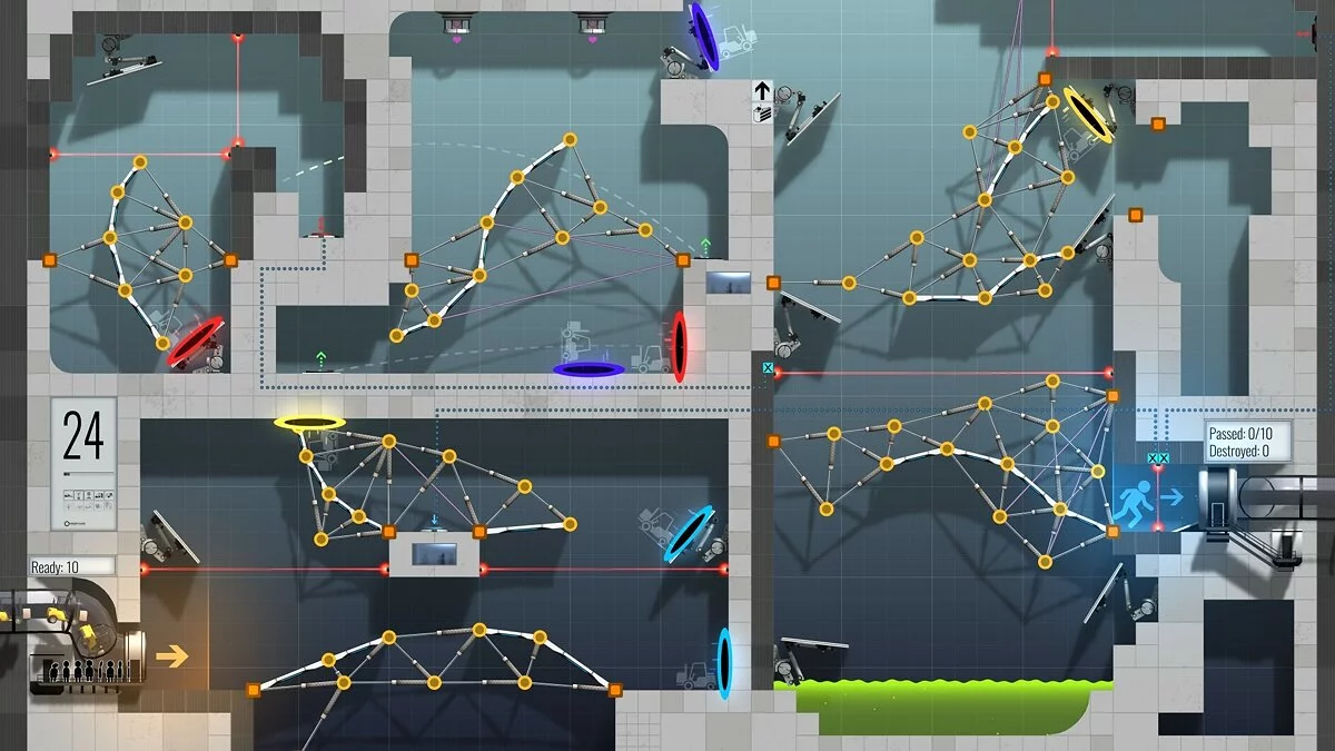 Скриншот из игры Bridge Constructor Portal - 10