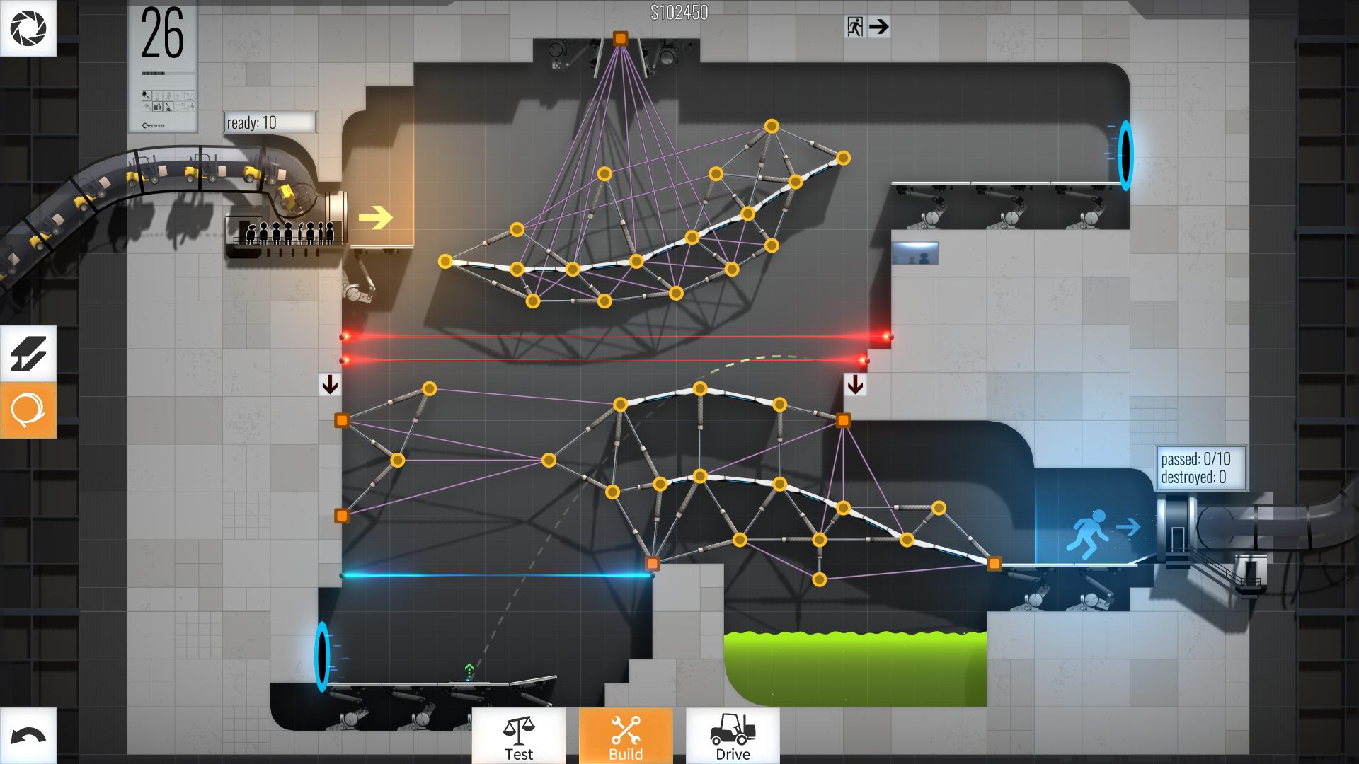 Скриншот из игры Bridge Constructor Portal - 11