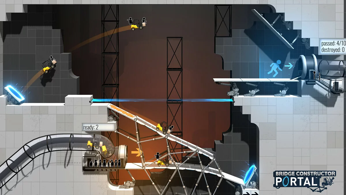 Скриншот из игры Bridge Constructor Portal - 16