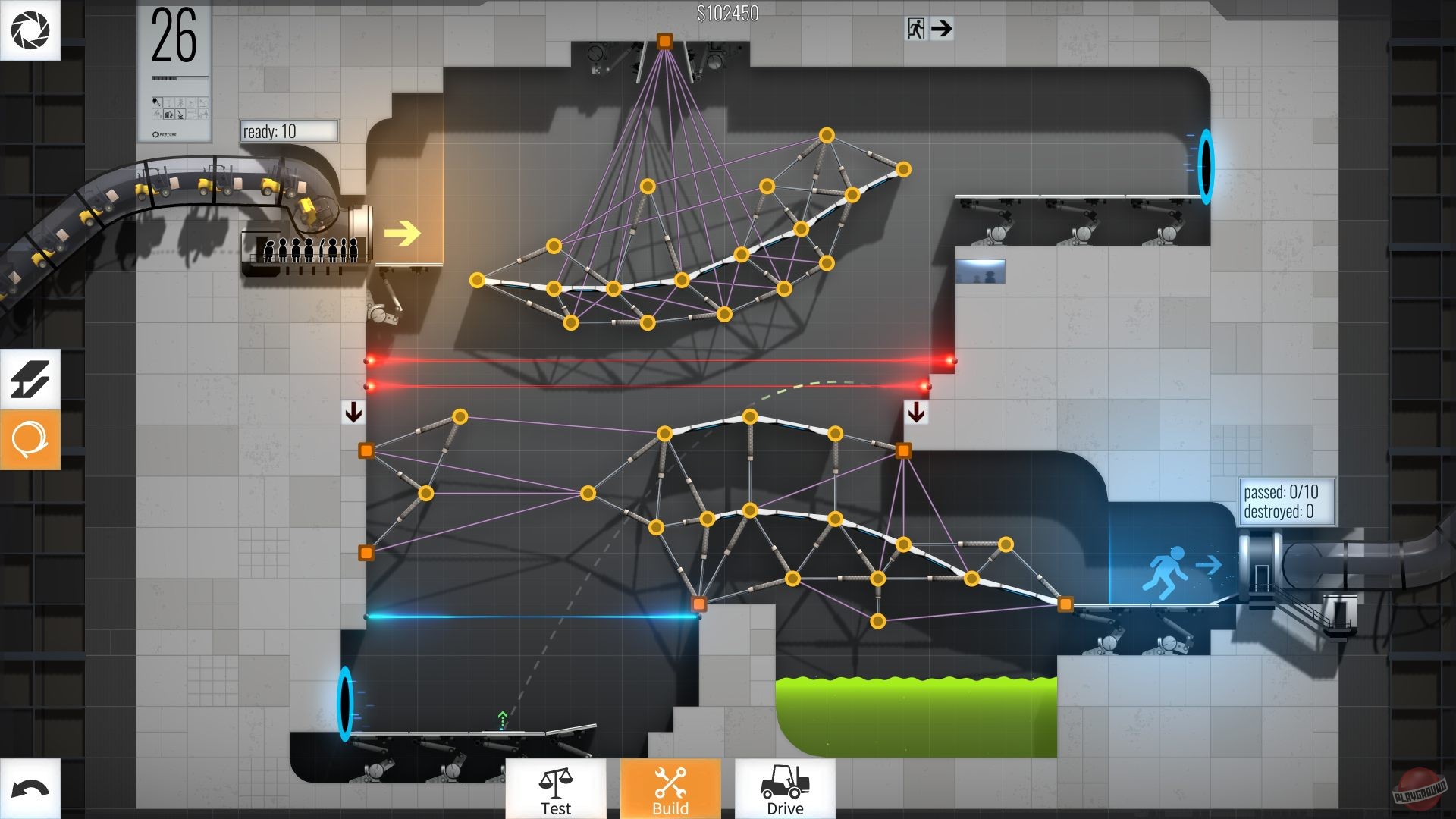 Скриншот из игры Bridge Constructor Portal - 15
