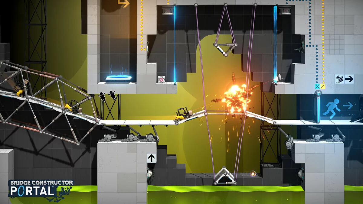 Скриншот из игры Bridge Constructor Portal - 21