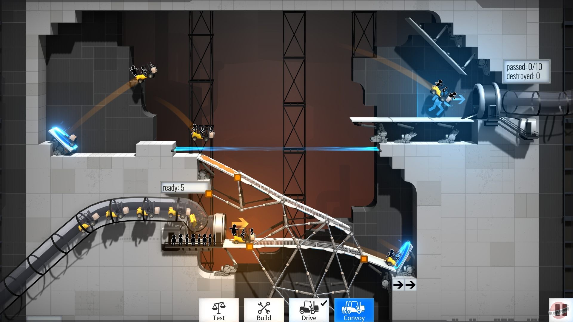 Скриншот из игры Bridge Constructor Portal - 17