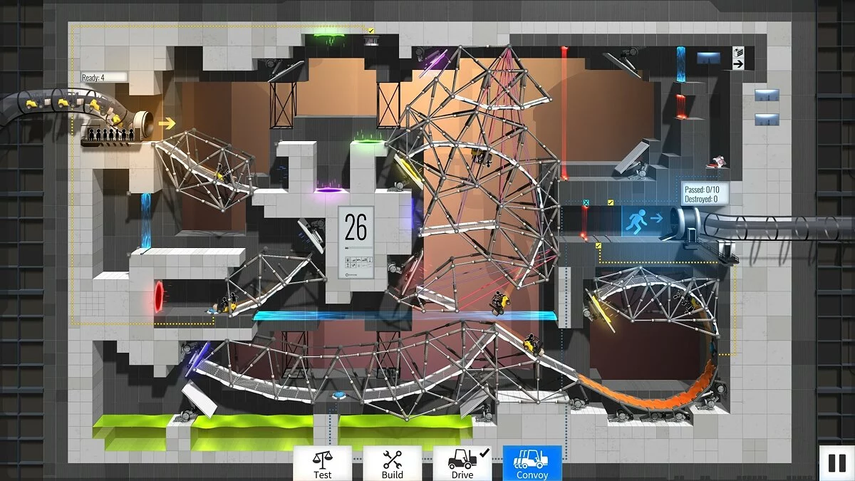 Скриншот из игры Bridge Constructor Portal - 22