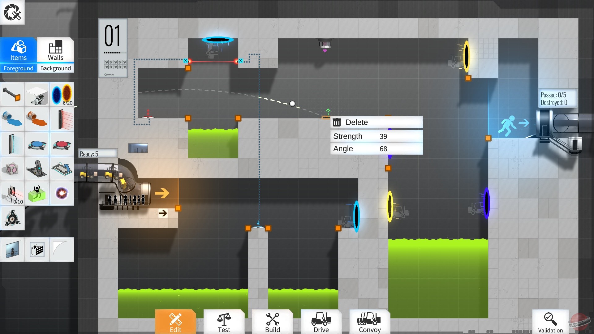 Скриншот из игры Bridge Constructor Portal - 20