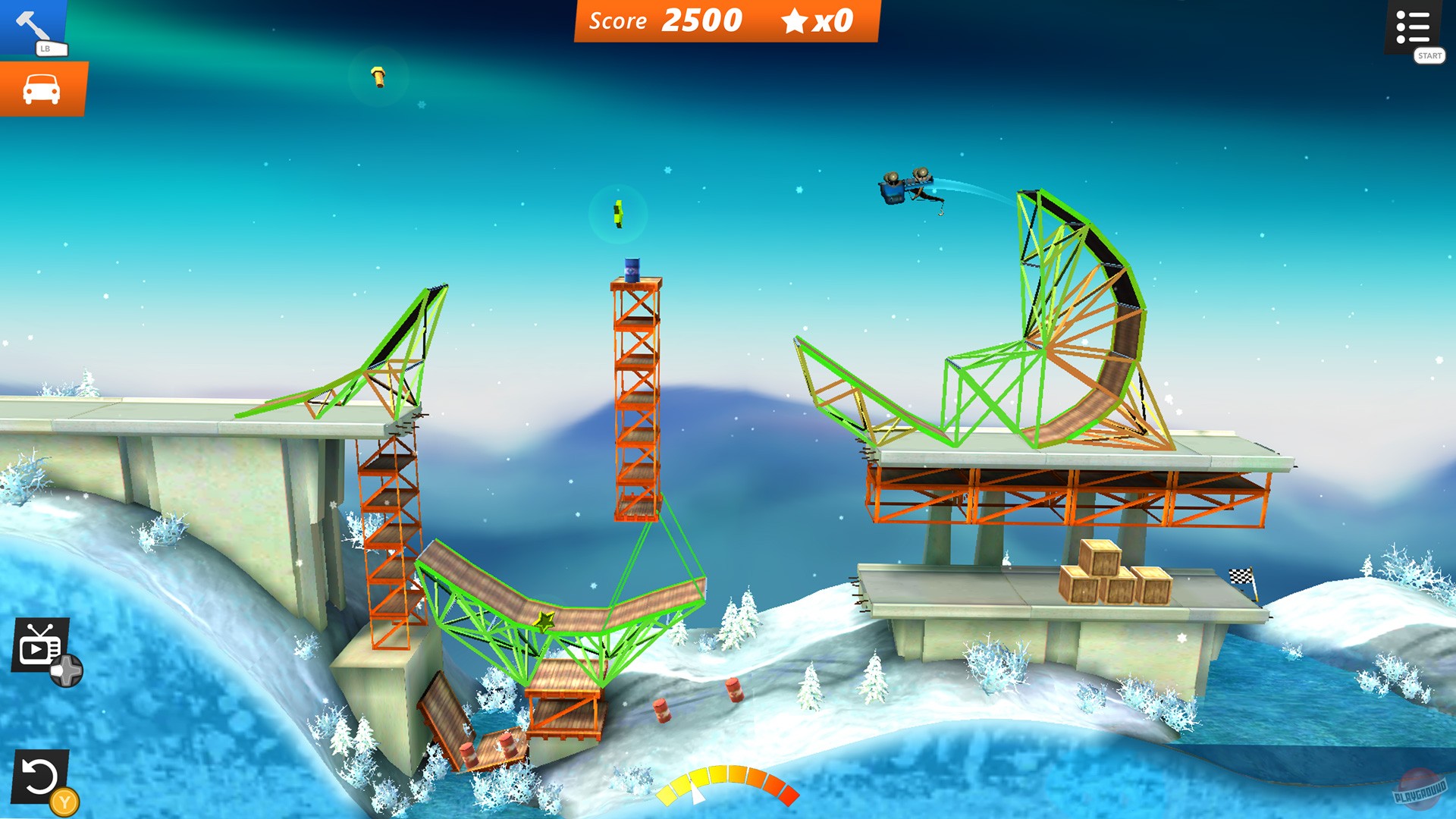 Скриншот из игры Bridge Constructor Stunts - 3