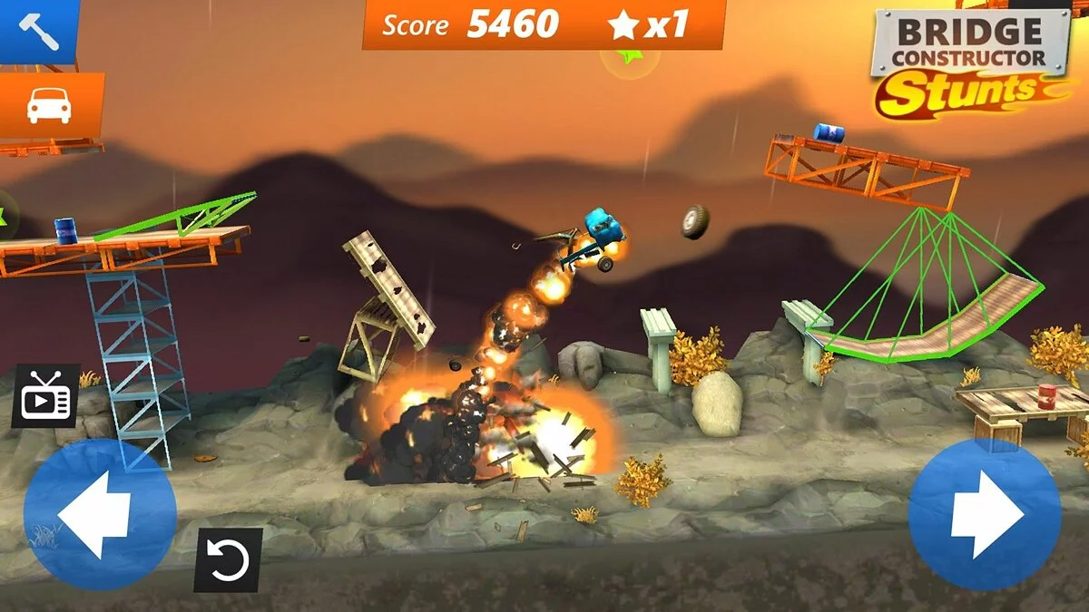 Скриншот из игры Bridge Constructor Stunts - 4