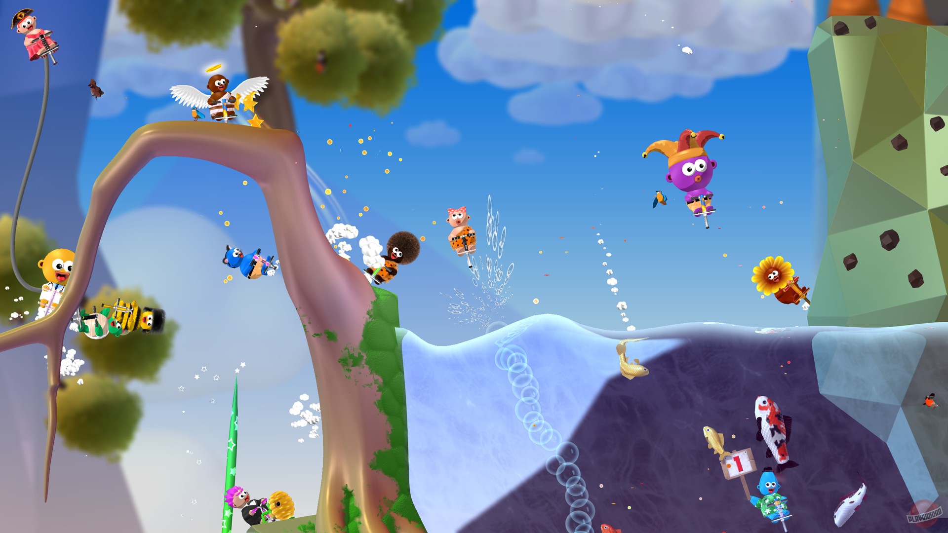 Скриншот из игры Pogostuck: Rage With Your Friends - 1