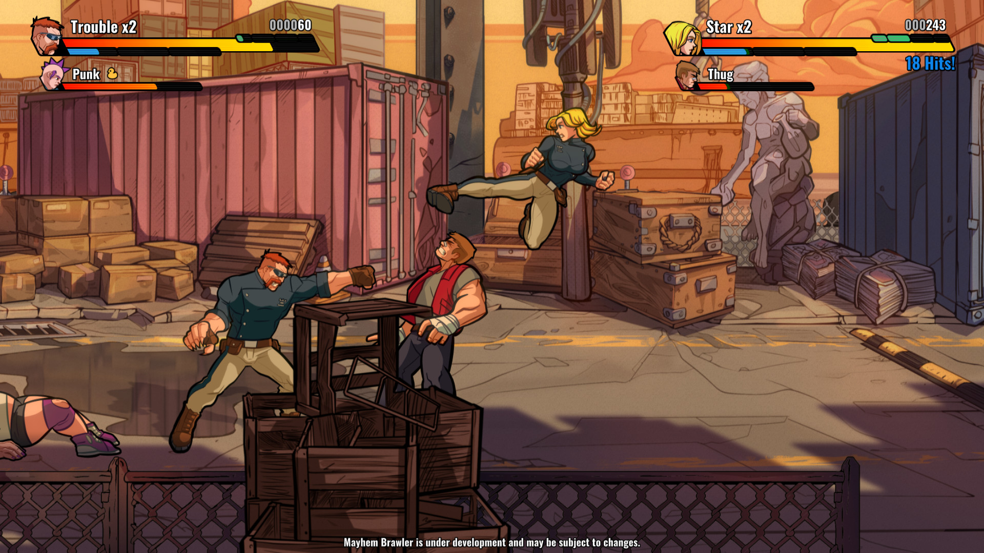 Скриншот из игры Mayhem Brawler - 1