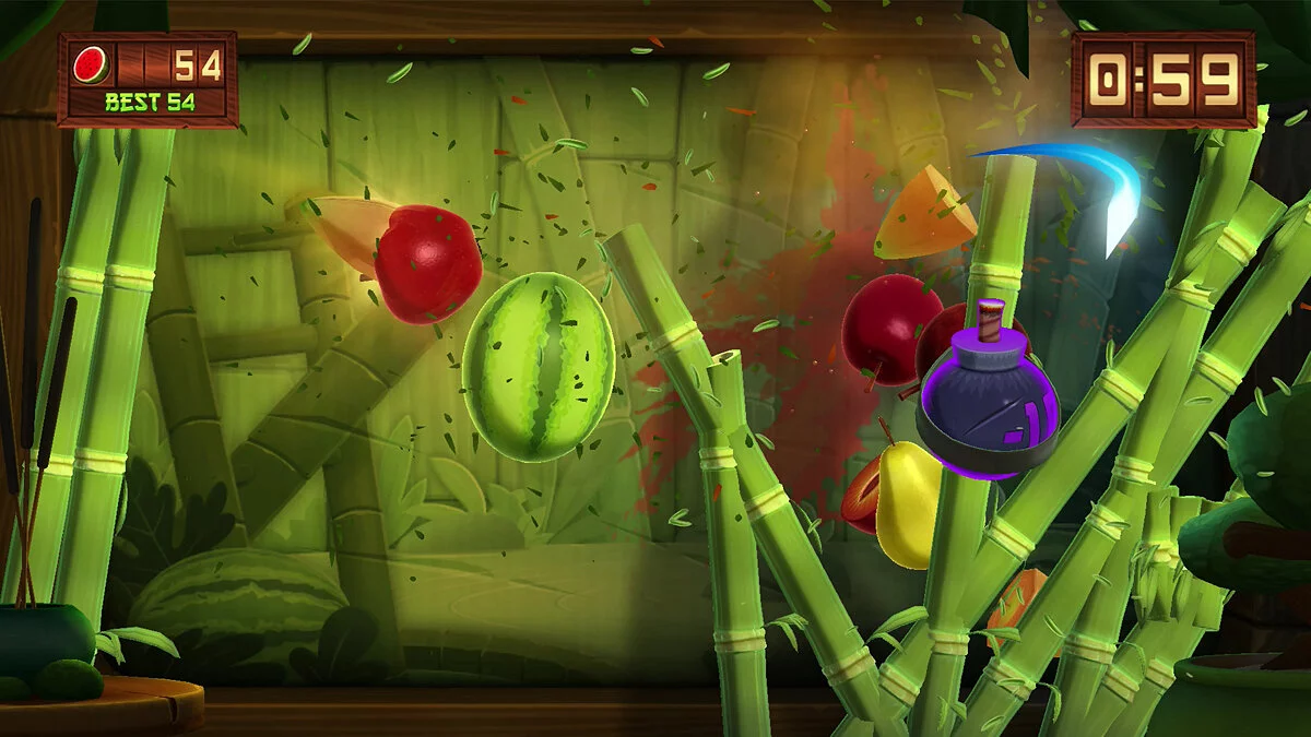 Скриншот из игры Fruit Ninja Kinect 2 - 1