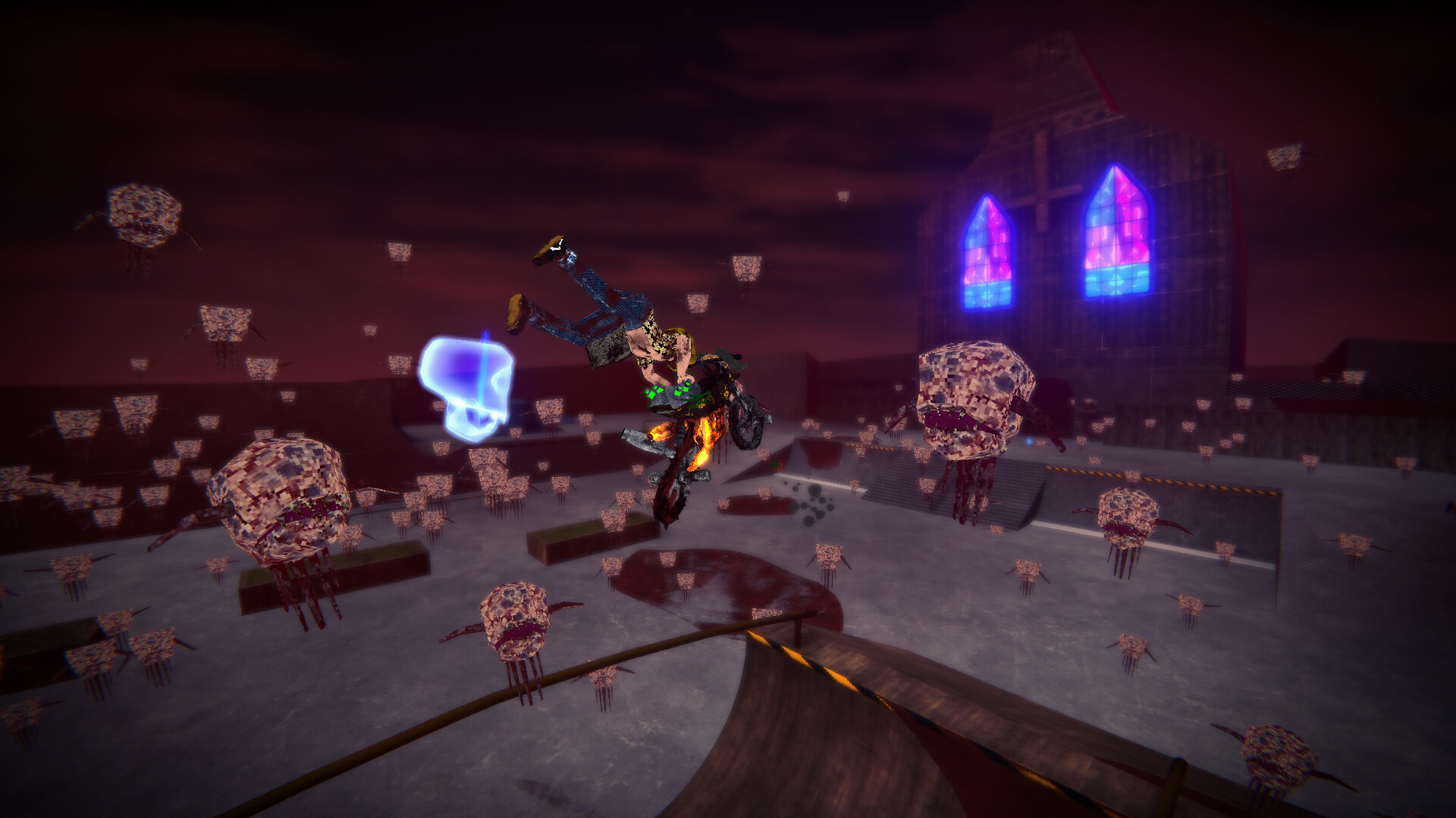 Скриншот из игры Motordoom - 1