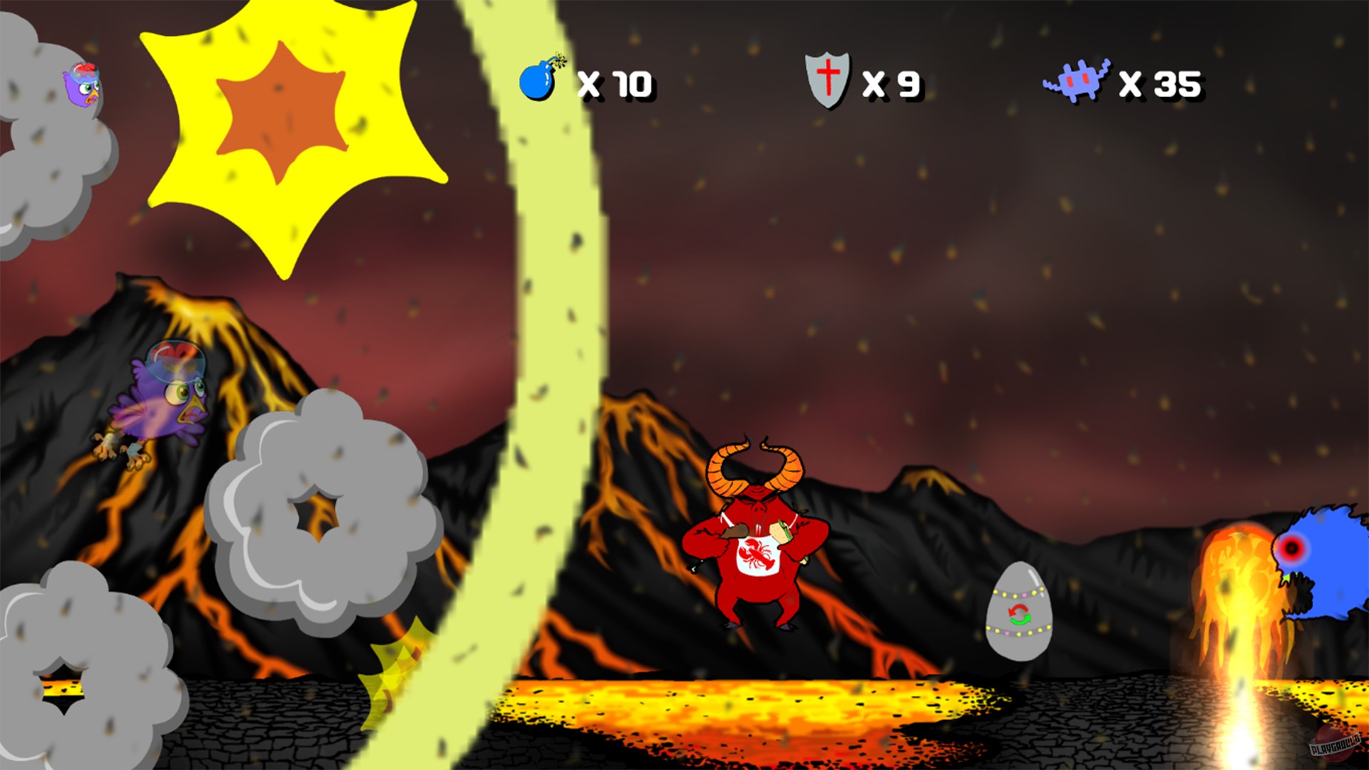 Скриншот из игры Purple Chicken Spaceman - 4