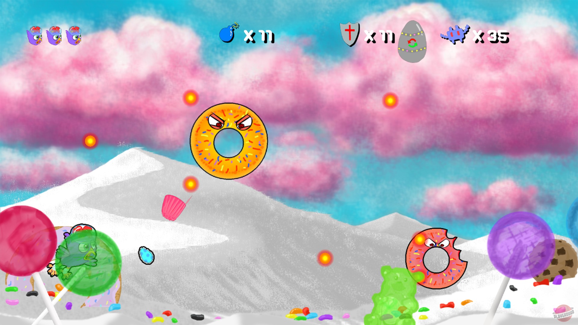 Скриншот из игры Purple Chicken Spaceman - 6