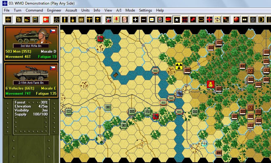 Скриншот из игры Modern Campaigns: DANUBE FRONT '85 - 4