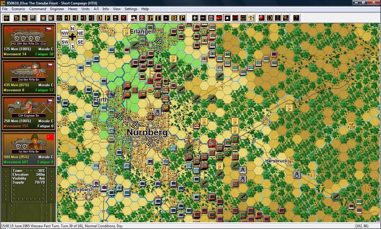 Скриншот из игры Modern Campaigns: DANUBE FRONT '85 - 1