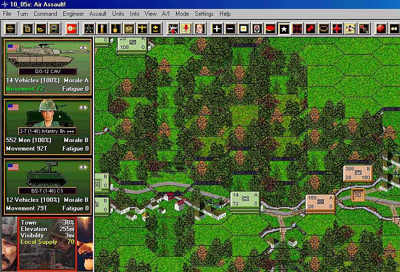 Скриншот из игры Modern Campaigns: Fulda Gap '85 - 2
